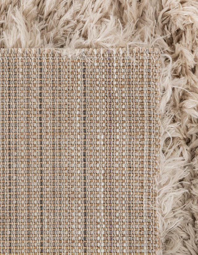 Blonde 4' 1 x 6' 1 Marilyn Monroe Opulence Shag Rectangle Area Rug Thick Soft Touch Fluffy & Plush Shaggy Pile
