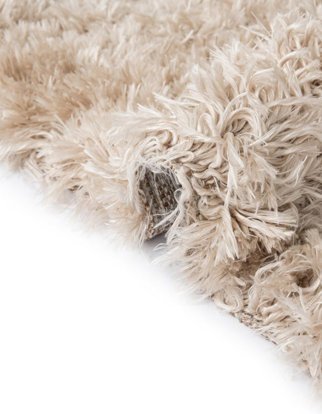 Blonde 4' 1 x 6' 1 Marilyn Monroe Opulence Shag Rectangle Area Rug Thick Soft Touch Fluffy & Plush Shaggy Pile