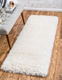 Bone 2' x 10' Marilyn Monroe Opulence Shag Runner Area Rug Thick Soft Touch Fluffy & Plush Shaggy Pile