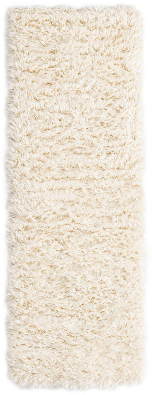 Bone 2' x 6' 1 Marilyn Monroe Opulence Shag Runner Area Rug Thick Soft Touch Fluffy & Plush Shaggy Pile