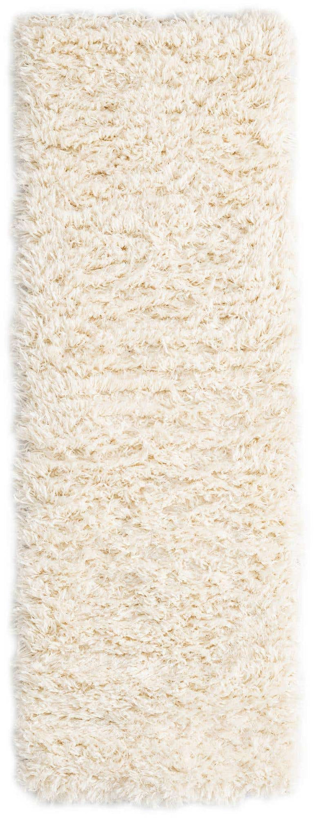 Bone 2' x 6' 1 Marilyn Monroe Opulence Shag Runner Area Rug Thick Soft Touch Fluffy & Plush Shaggy Pile