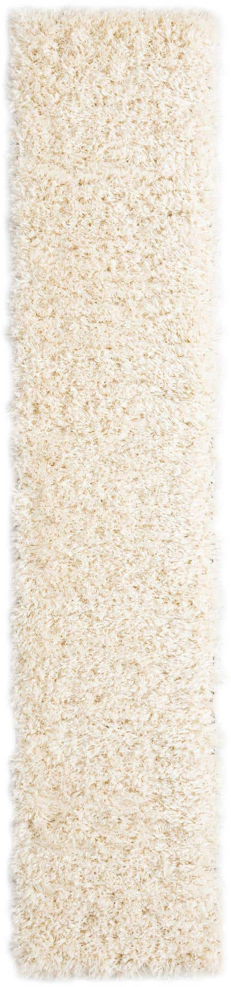 Bone 2' x 10' Marilyn Monroe Opulence Shag Runner Area Rug Thick Soft Touch Fluffy & Plush Shaggy Pile