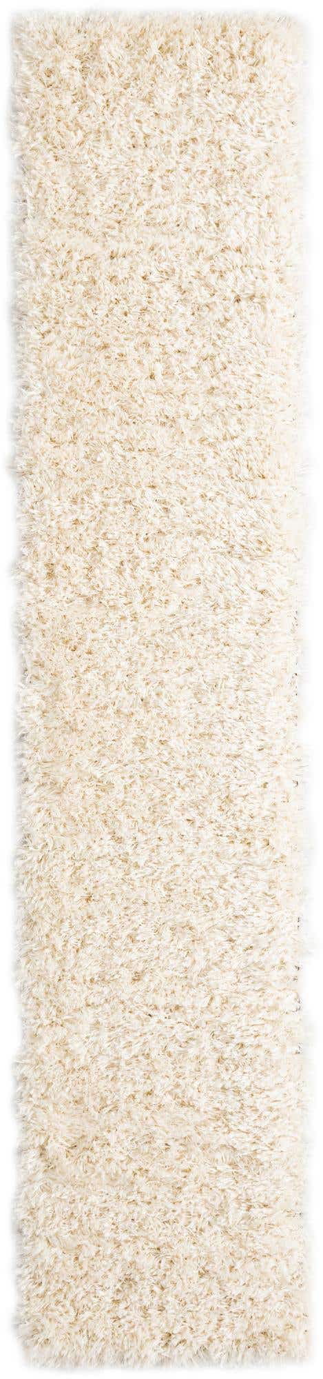 Bone 2' x 10' Marilyn Monroe Opulence Shag Runner Area Rug Thick Soft Touch Fluffy & Plush Shaggy Pile