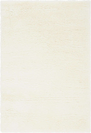 Bone 4' 1 x 6' 1 Marilyn Monroe Opulence Shag Rectangle Area Rug Thick Soft Touch Fluffy & Plush Shaggy Pile