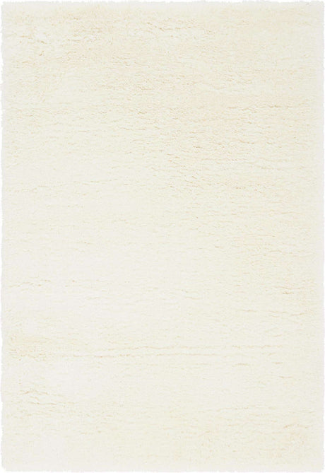 Bone 4' 1 x 6' 1 Marilyn Monroe Opulence Shag Rectangle Area Rug Thick Soft Touch Fluffy & Plush Shaggy Pile