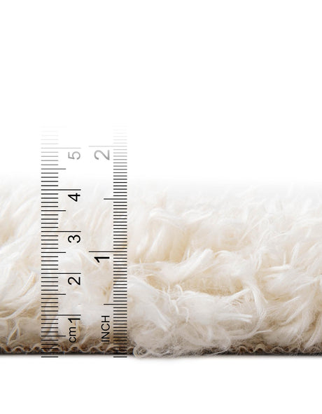 Bone 8' x 10' Marilyn Monroe Opulence Shag Rectangle Area Rug Thick Soft Touch Fluffy & Plush Shaggy Pile 100% Polyester Carpet for Living, Dining, Bedroom, Office for Sale at Rug Engine
