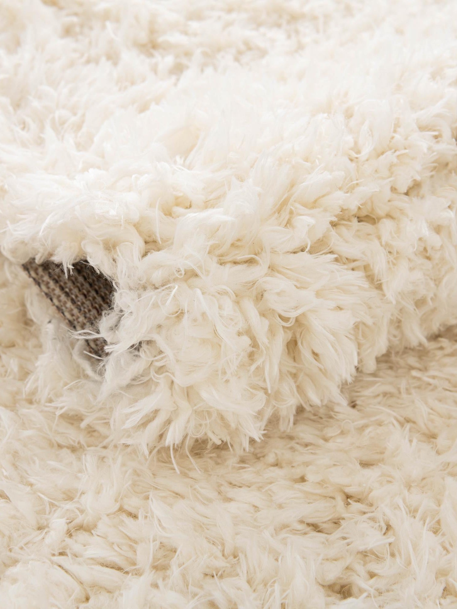 Bone 5' 1 x 8' Marilyn Monroe Opulence Shag Rectangle Area Rug Thick Soft Touch Fluffy & Plush Shaggy Pile 100% Polyester Carpet for Living, Dining, Bedroom, Office for Sale at Rug Engine