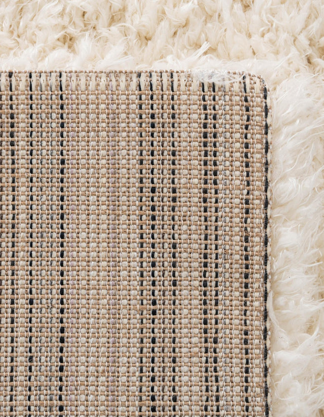 Bone 9' x 12' Marilyn Monroe Opulence Shag Rectangle Area Rug Thick Soft Touch Fluffy & Plush Shaggy Pile