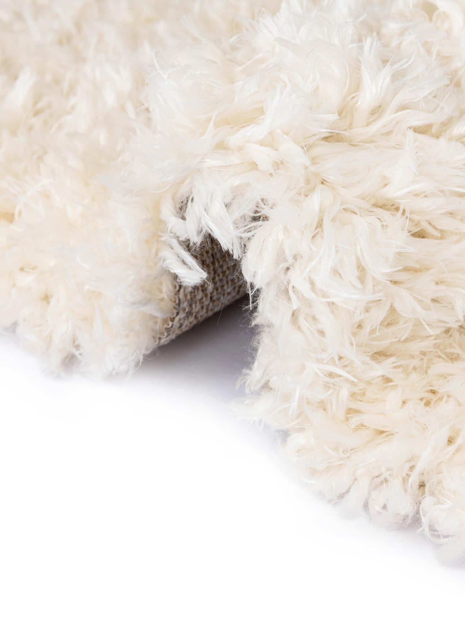 Bone 4' 1 x 6' 1 Marilyn Monroe Opulence Shag Rectangle Area Rug Thick Soft Touch Fluffy & Plush Shaggy Pile 100% Polyester Carpet for Living, Dining, Bedroom, Office for Sale at Rug Engine