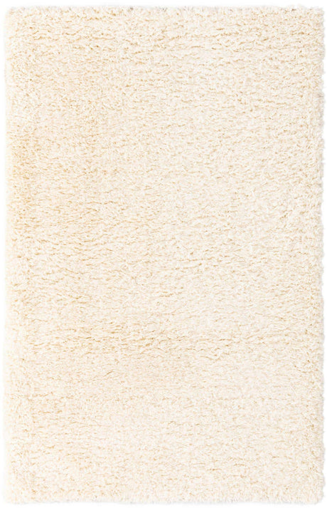 Bone 5' 1 x 8' Marilyn Monroe Opulence Shag Rectangle Area Rug Thick Soft Touch Fluffy & Plush Shaggy Pile