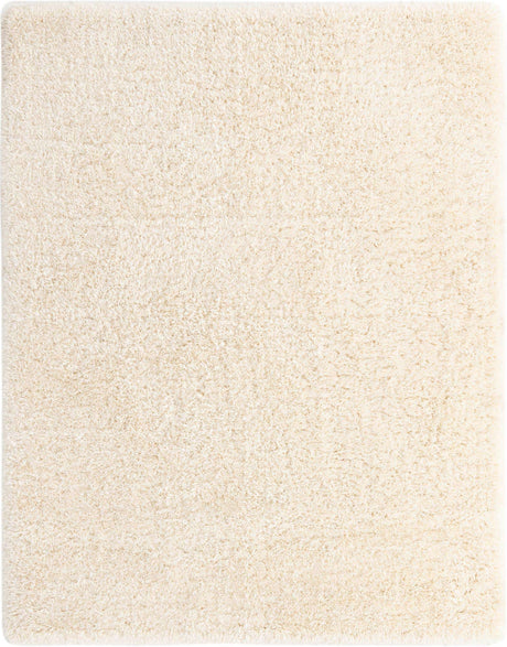 Bone 8' x 10' Marilyn Monroe Opulence Shag Rectangle Area Rug Thick Soft Touch Fluffy & Plush Shaggy Pile