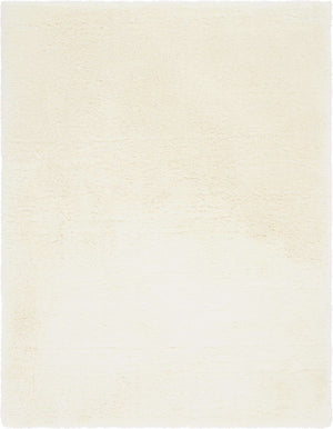 Bone 9' x 12' Marilyn Monroe Opulence Shag Rectangle Area Rug Thick Soft Touch Fluffy & Plush Shaggy Pile