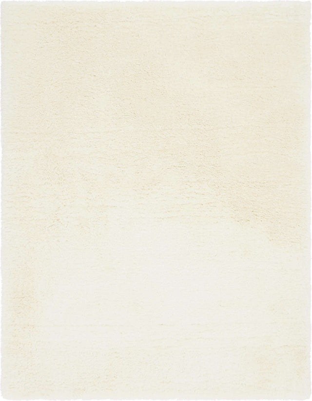 Bone 9' x 12' Marilyn Monroe Opulence Shag Rectangle Area Rug Thick Soft Touch Fluffy & Plush Shaggy Pile