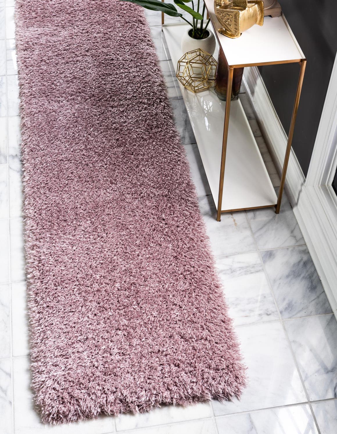 Lorelei 2' x 6' 1 Marilyn Monroe Opulence Shag Runner Area Rug Thick Soft Touch Fluffy & Plush Shaggy Pile 100% Polyester Carpet for Living, Dining, Bedroom, Office for Sale at Rug Engine