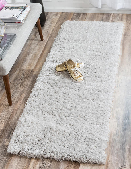 Silver Screen 2' x 6' 1 Marilyn Monroe Opulence Shag Runner Area Rug Thick Soft Touch Fluffy & Plush Shaggy Pile