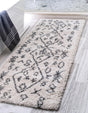 Pure Ivory 2' 7 x 6' 1 Rabat Shag Runner Area Rug Thick Soft Touch Fluffy & Plush Shaggy Pile