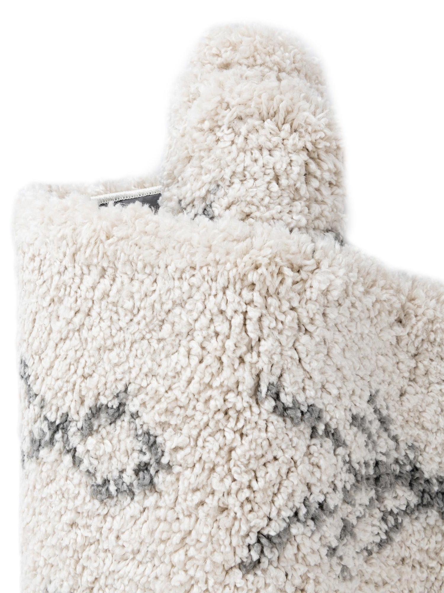 Pure Ivory 4' 1 x 6' 1 Rabat Shag Rectangle Area Rug Thick Soft Touch Fluffy & Plush Shaggy Pile