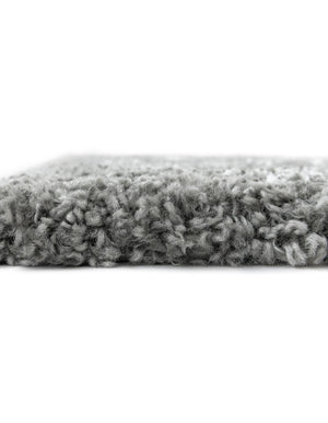 Gray 2' 7 x 6' 1 Rabat Shag Runner Area Rug Thick Soft Touch Fluffy & Plush Shaggy Pile
