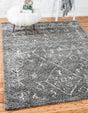 Gray 4' 1 x 6' 1 Rabat Shag Rectangle Area Rug Thick Soft Touch Fluffy & Plush Shaggy Pile