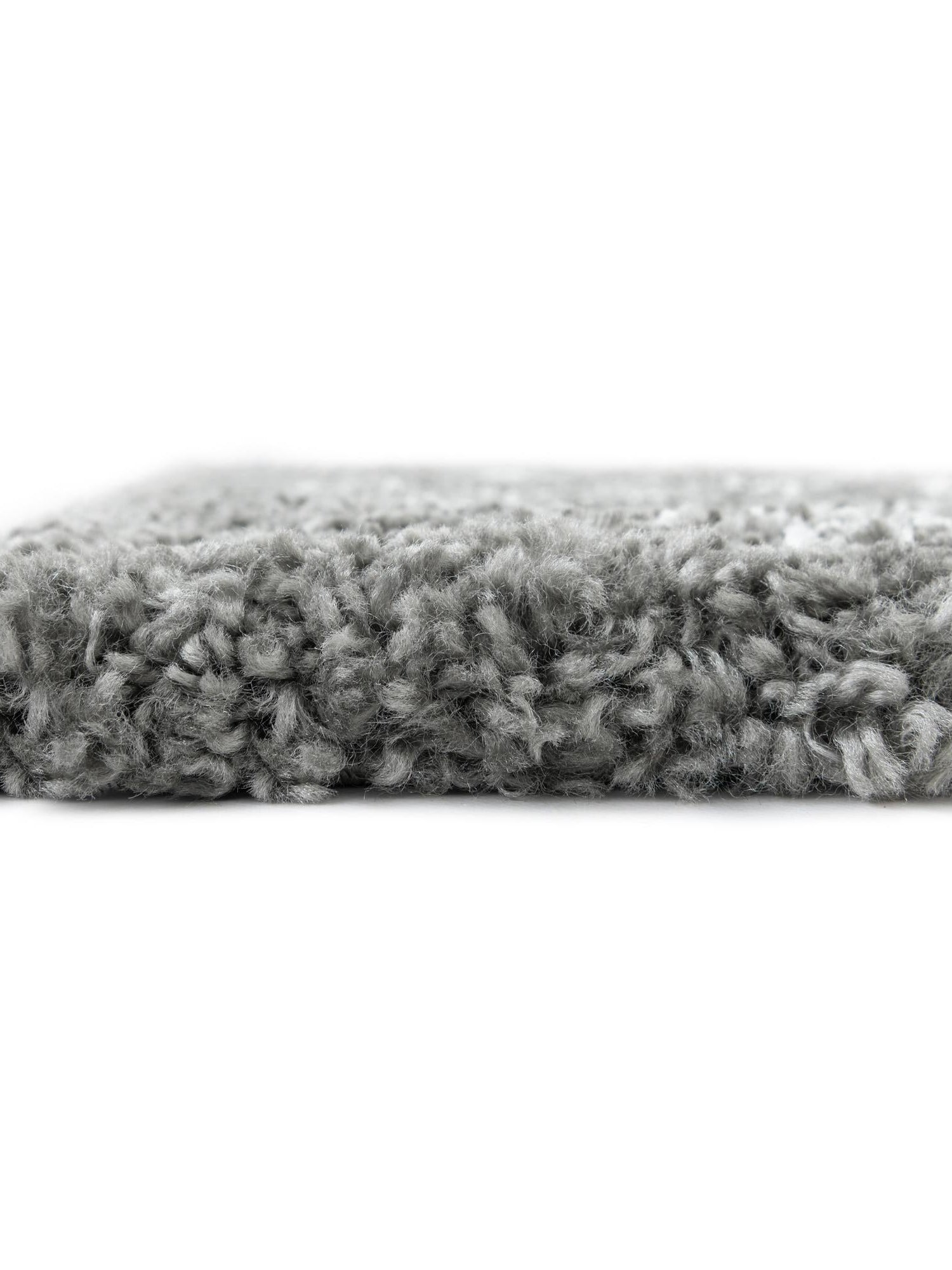 Gray 5' 1 x 8' Rabat Shag Rectangle Area Rug Thick Soft Touch Fluffy & Plush Shaggy Pile Durable Geometric Carpet for Luxury Interior Design for Sale at Rug Engine