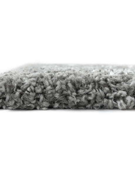Gray 5' 1 x 8' Rabat Shag Rectangle Area Rug Thick Soft Touch Fluffy & Plush Shaggy Pile Durable Geometric Carpet for Luxury Interior Design for Sale at Rug Engine