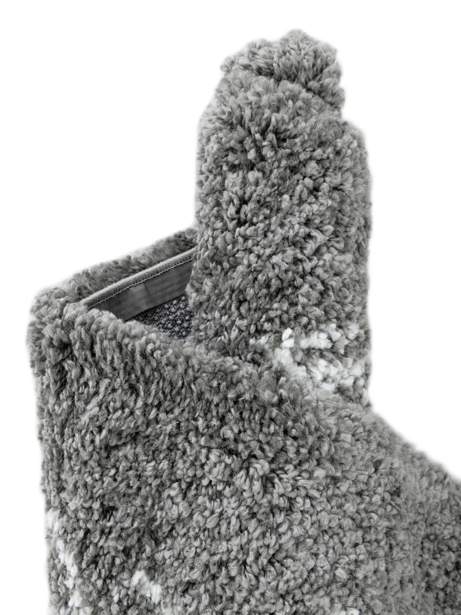 Gray 5' 1 x 8' Rabat Shag Rectangle Area Rug Thick Soft Touch Fluffy & Plush Shaggy Pile Durable Geometric Carpet for Luxury Interior Design for Sale at Rug Engine