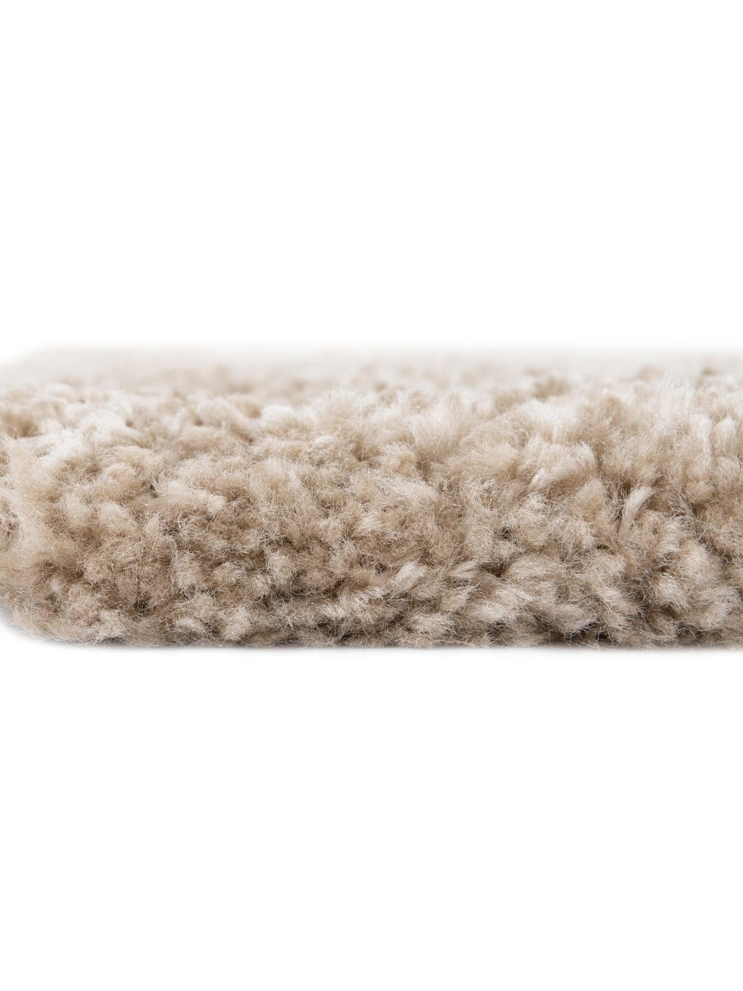 Taupe 2' 7 x 10' Rabat Shag Runner Area Rug Thick Soft Touch Fluffy & Plush Shaggy Pile Durable Geometric Carpet for Luxury Interior Design for Sale at Rug Engine