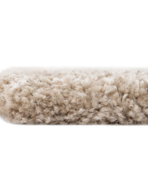 Taupe 8' x 8' Rabat Shag Square Area Rug Thick Soft Touch Fluffy & Plush Shaggy Pile