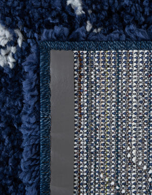 Navy Blue 2' 7 x 10' Rabat Shag Runner Area Rug Thick Soft Touch Fluffy & Plush Shaggy Pile