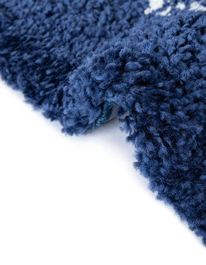 Navy Blue 2' 7 x 10' Rabat Shag Runner Area Rug Thick Soft Touch Fluffy & Plush Shaggy Pile