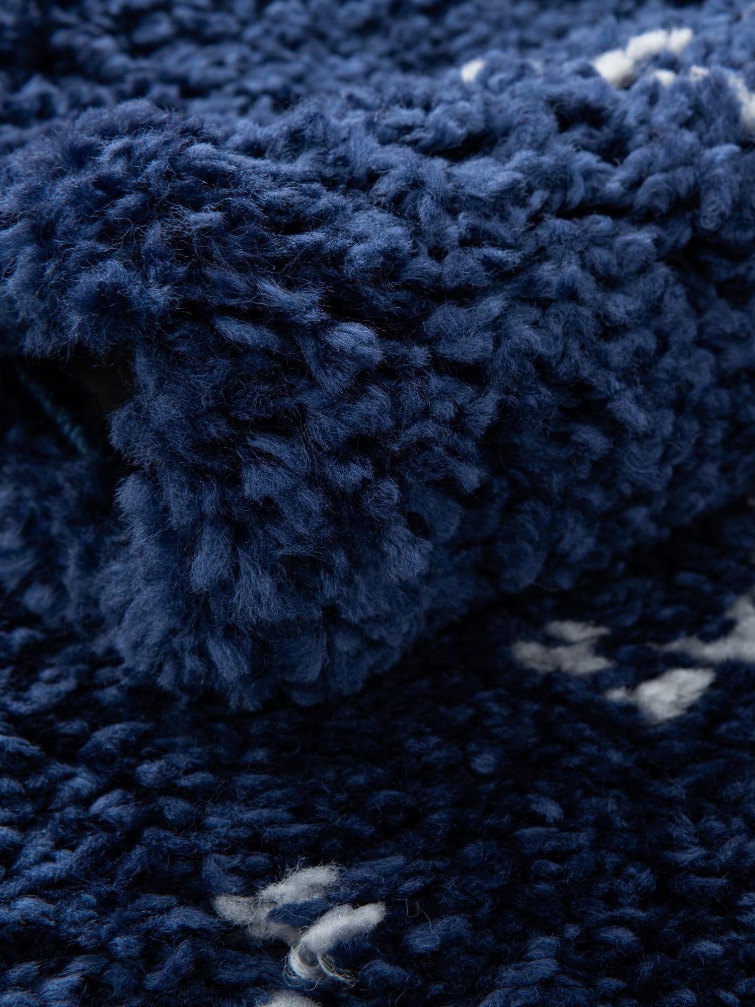 Navy Blue 4' 1 x 6' 1 Rabat Shag Rectangle Area Rug Thick Soft Touch Fluffy & Plush Shaggy Pile Durable Geometric Carpet for Luxury Interior Design for Sale at Rug Engine