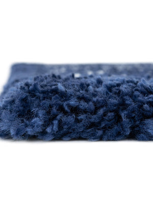 Navy Blue 9' x 12' 2 Rabat Shag Rectangle Area Rug Thick Soft Touch Fluffy & Plush Shaggy Pile