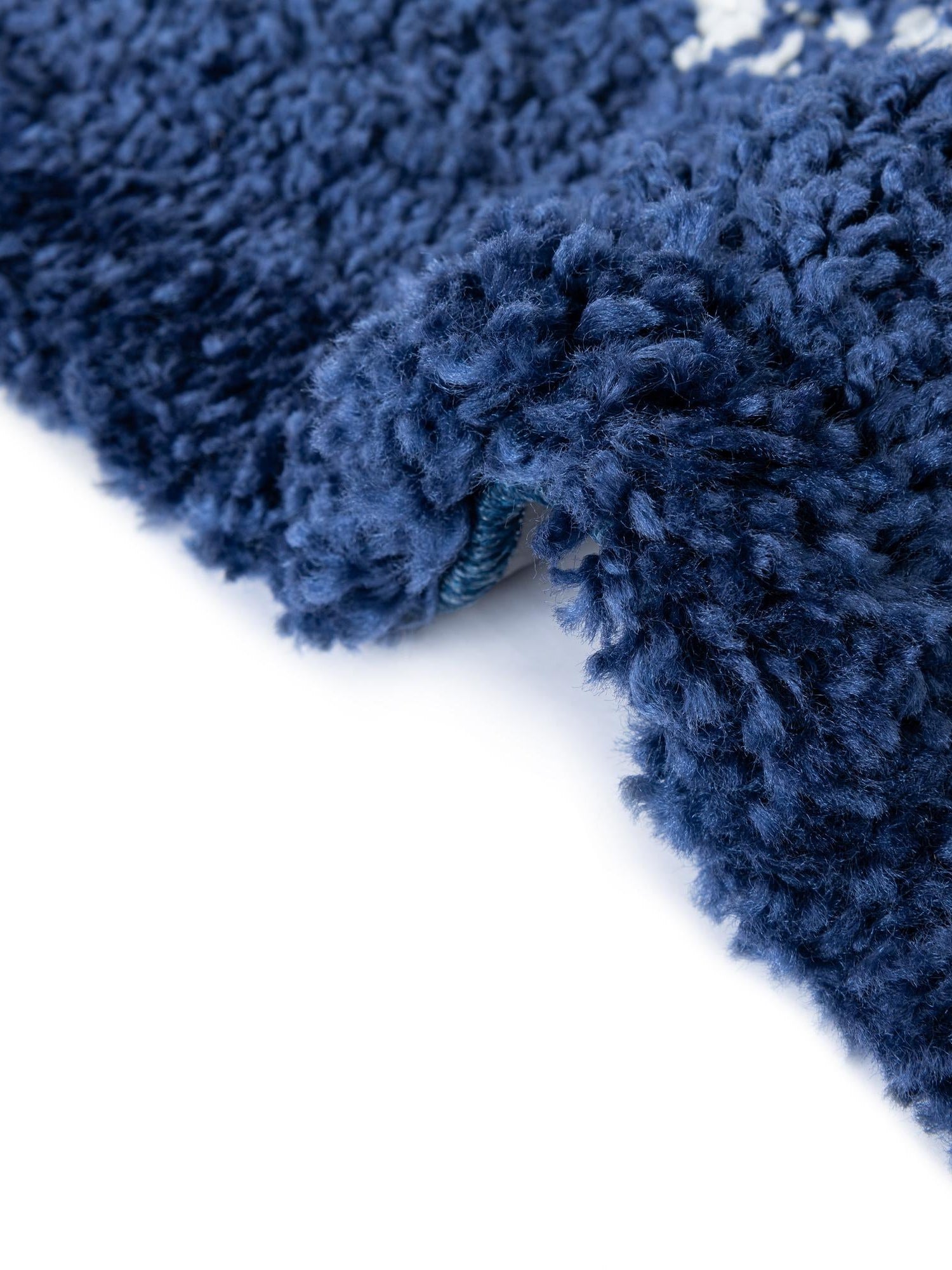 Navy Blue 9' x 12' 2 Rabat Shag Rectangle Area Rug Thick Soft Touch Fluffy & Plush Shaggy Pile Durable Geometric Carpet for Luxury Interior Design for Sale at Rug Engine