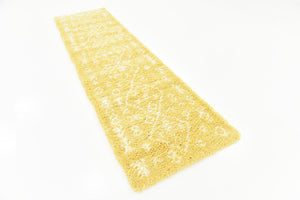 Yellow 2' 7 x 10' Rabat Shag Runner Area Rug Thick Soft Touch Fluffy & Plush Shaggy Pile