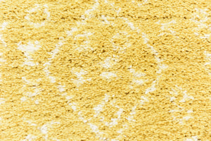 Yellow 2' 7 x 10' Rabat Shag Runner Area Rug Thick Soft Touch Fluffy & Plush Shaggy Pile