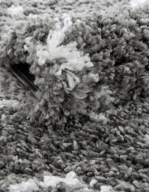 Gray 2' 7 x 10' Rabat Shag Runner Area Rug Thick Soft Touch Fluffy & Plush Shaggy Pile