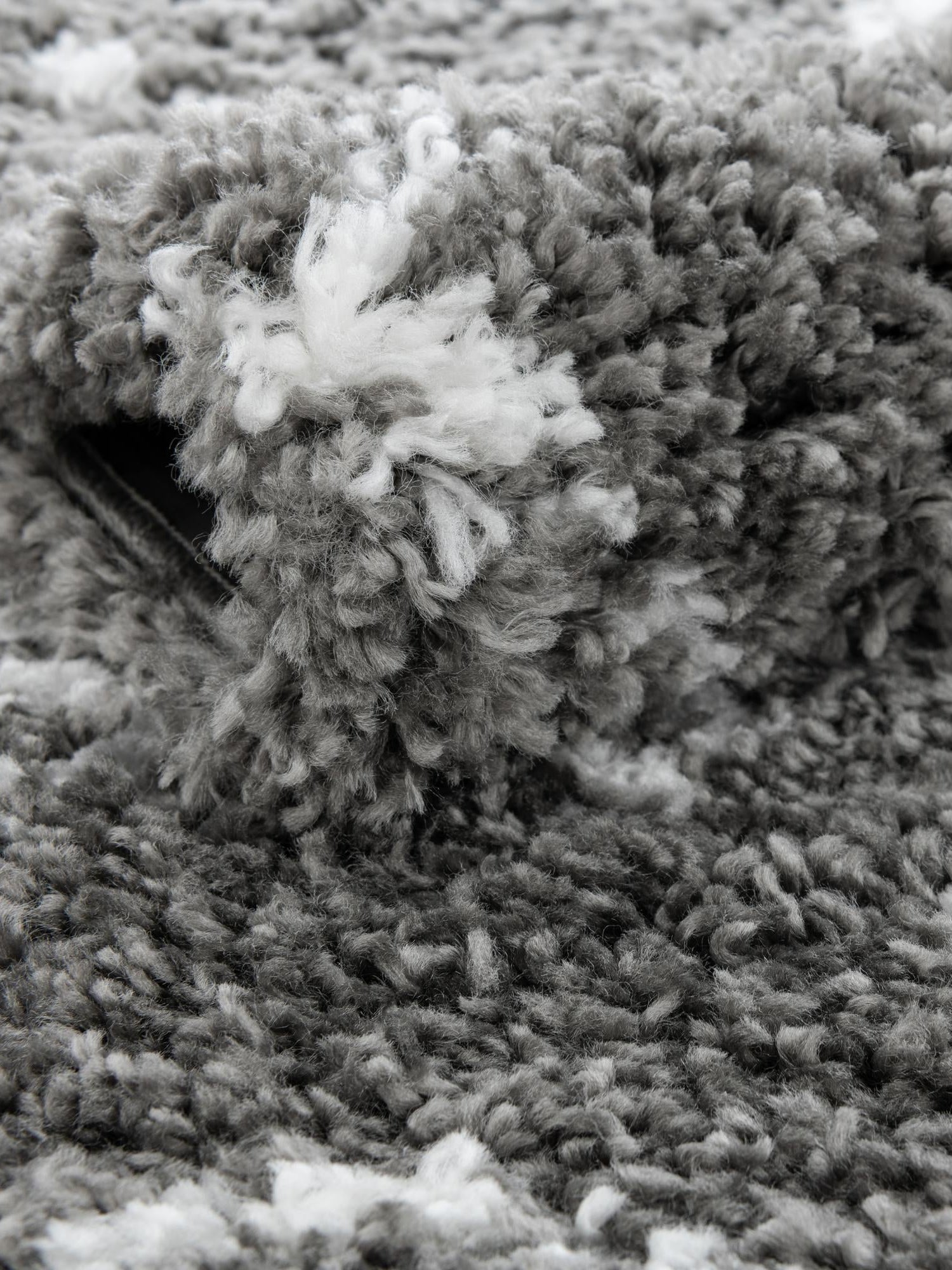 Gray 7' 10 x 10' Rabat Shag Rectangle Area Rug Thick Soft Touch Fluffy & Plush Shaggy Pile Durable Geometric Carpet for Luxury Interior Design for Sale at Rug Engine