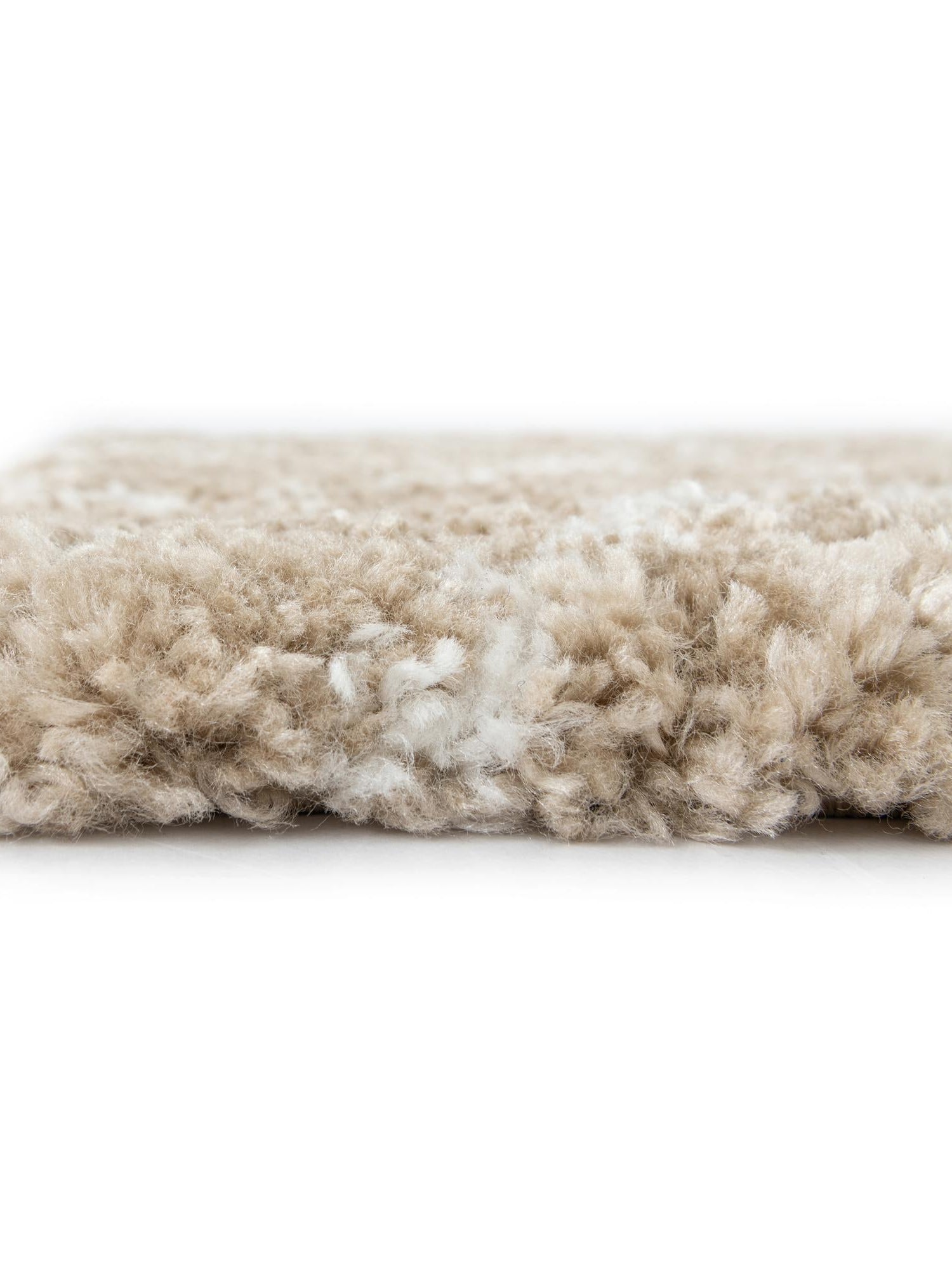 Taupe 8' x 10' Rabat Shag Rectangle Area Rug Thick Soft Touch Fluffy & Plush Shaggy Pile Durable Geometric Carpet for Luxury Interior Design for Sale at Rug Engine