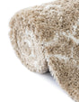 Taupe 7' 10 x 11' Rabat Shag Rectangle Area Rug Thick Soft Touch Fluffy & Plush Shaggy Pile Durable Geometric Carpet for Luxury Interior Design for Sale at Rug Engine