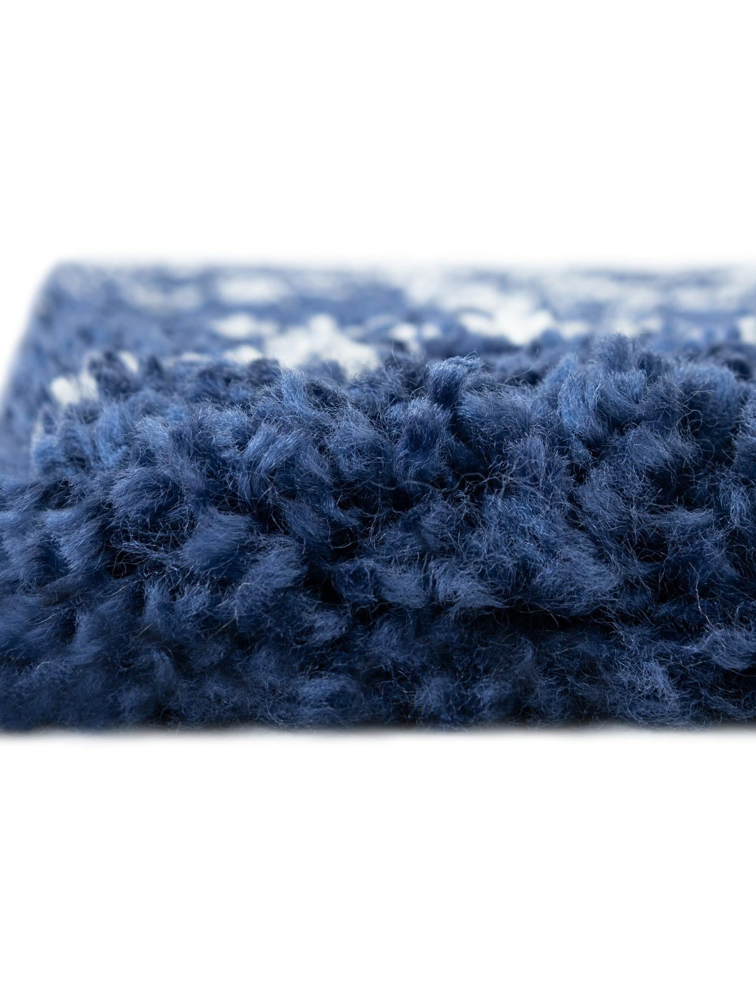 Navy Blue 9' x 12' 2 Rabat Shag Rectangle Area Rug Thick Soft Touch Fluffy & Plush Shaggy Pile Durable Geometric Carpet for Luxury Interior Design for Sale at Rug Engine