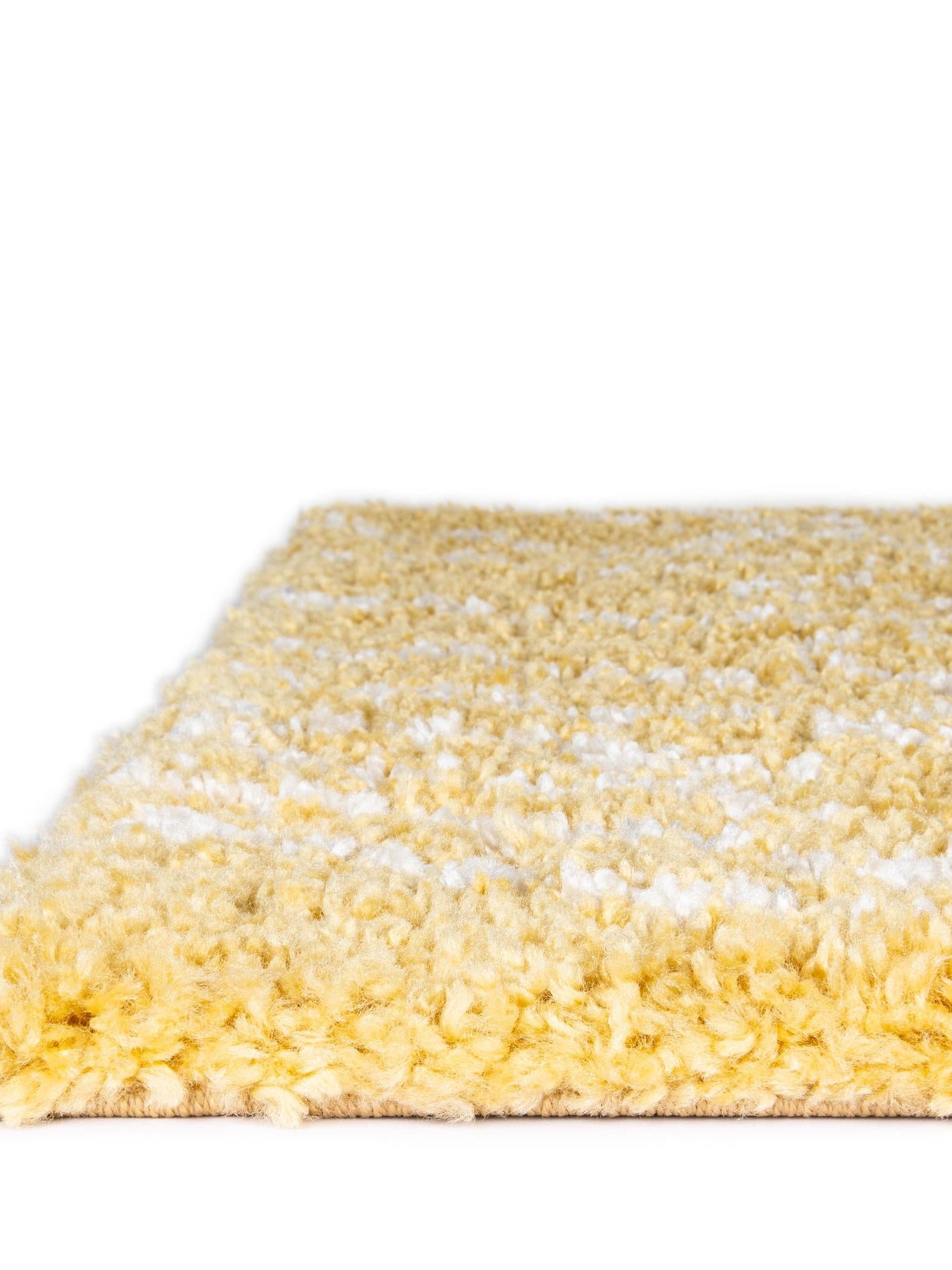 Yellow 8' x 10' Rabat Shag Rectangle Area Rug Thick Soft Touch Fluffy & Plush Shaggy Pile Durable Geometric Carpet for Luxury Interior Design for Sale at Rug Engine