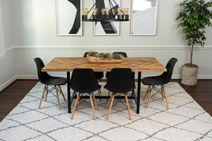 Pure Ivory 7' 10 x 10' Rabat Shag Rectangle Area Rug Thick Soft Touch Fluffy & Plush Shaggy Pile