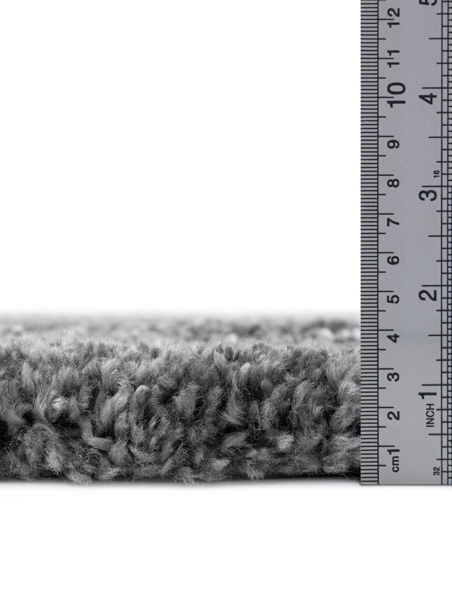Gray 2' 7 x 10' Rabat Shag Runner Area Rug Thick Soft Touch Fluffy & Plush Shaggy Pile Durable Geometric Carpet for Luxury Interior Design for Sale at Rug Engine