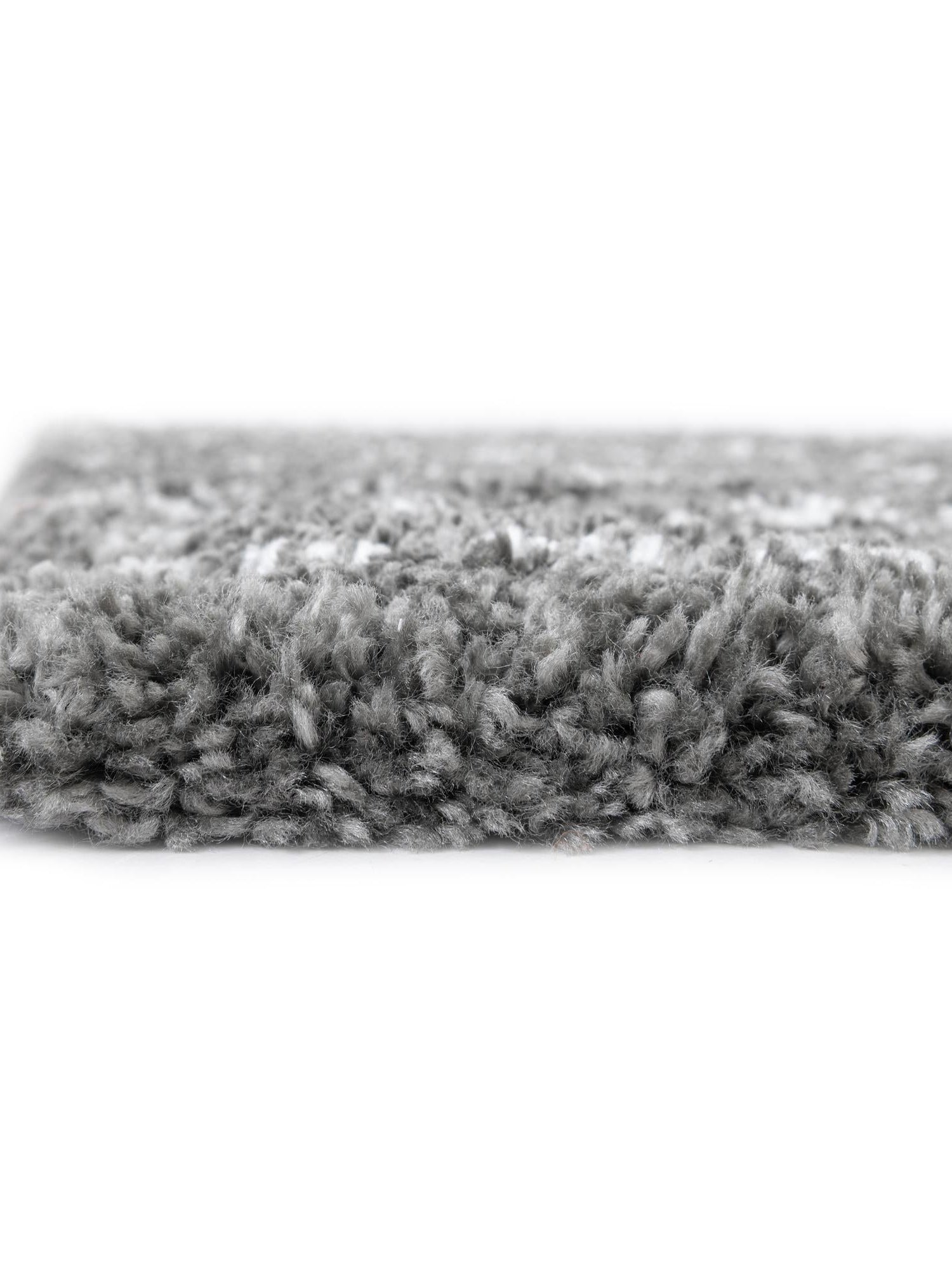 Gray 2' 7 x 10' Rabat Shag Runner Area Rug Thick Soft Touch Fluffy & Plush Shaggy Pile Durable Geometric Carpet for Luxury Interior Design for Sale at Rug Engine
