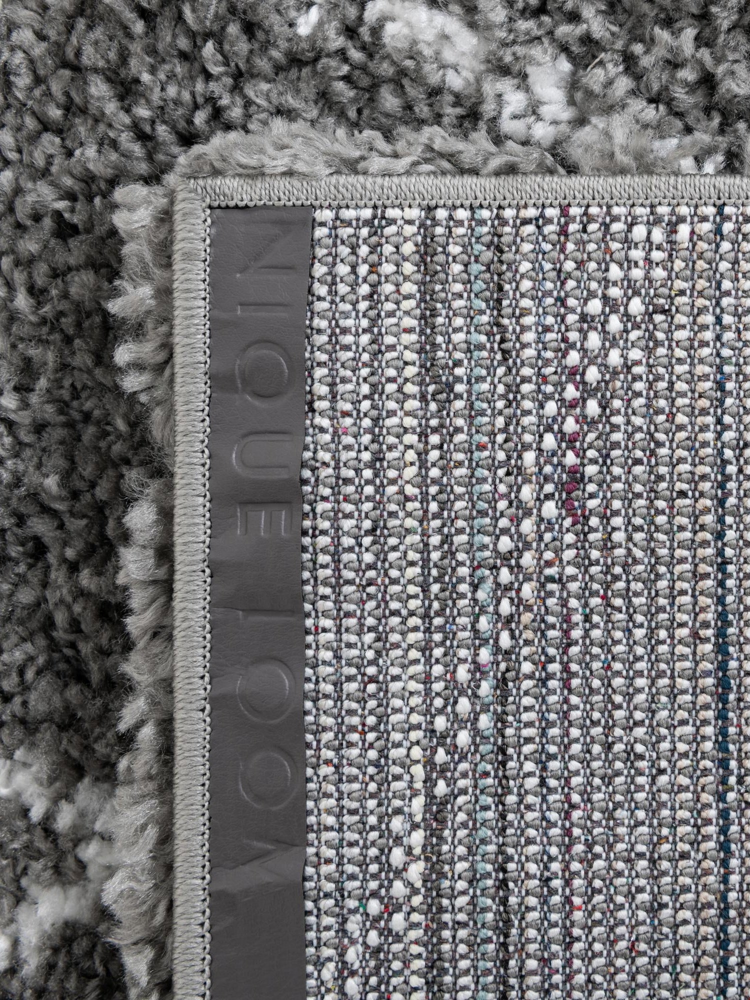 Gray 2' 7 x 10' Rabat Shag Runner Area Rug Thick Soft Touch Fluffy & Plush Shaggy Pile Durable Geometric Carpet for Luxury Interior Design for Sale at Rug Engine