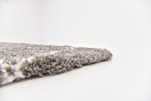 Gray 8' x 8' Rabat Shag Square Area Rug Thick Soft Touch Fluffy & Plush Shaggy Pile