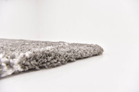 Gray 8' x 8' Rabat Shag Square Area Rug Thick Soft Touch Fluffy & Plush Shaggy Pile Durable Geometric Carpet for Luxury Interior Design for Sale at Rug Engine