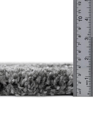 Gray 7' 10 x 10' Rabat Shag Rectangle Area Rug Thick Soft Touch Fluffy & Plush Shaggy Pile