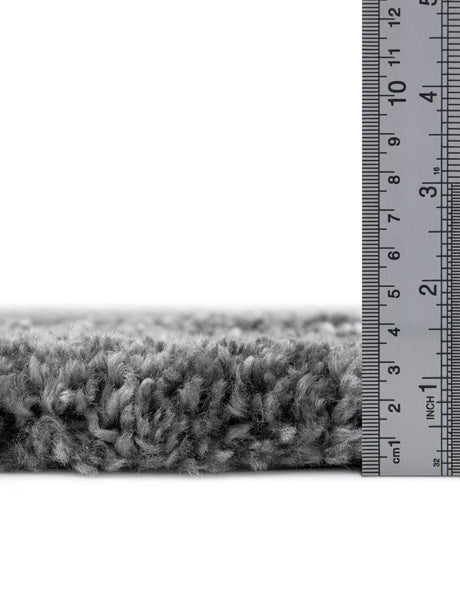 Gray 7' 10 x 10' Rabat Shag Rectangle Area Rug Thick Soft Touch Fluffy & Plush Shaggy Pile Durable Geometric Carpet for Luxury Interior Design for Sale at Rug Engine