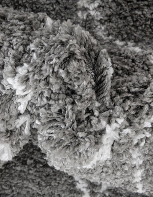 Gray 7' 10 x 10' Rabat Shag Rectangle Area Rug Thick Soft Touch Fluffy & Plush Shaggy Pile